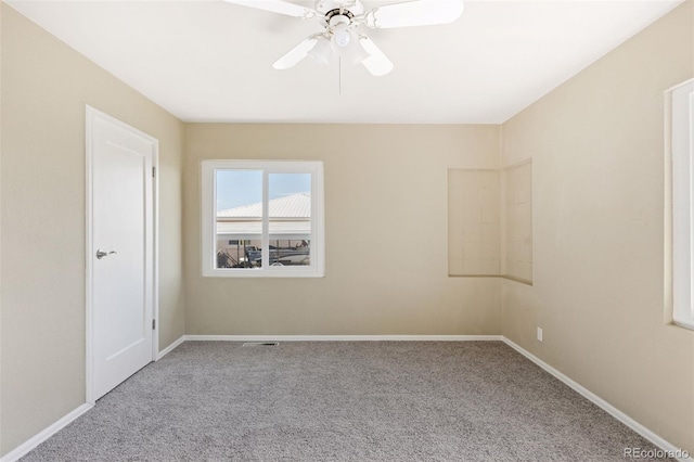 448 K Ave, Limon, CO 80828 - unfurnished room with carpet flooring, ceiling fan, and baseboards