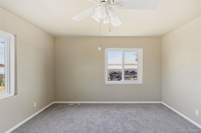 448 K Ave, Limon, CO 80828 - carpeted spare room with a ceiling fan and baseboards