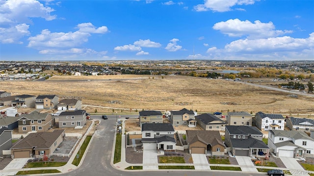 aerial view featuring a residential view
