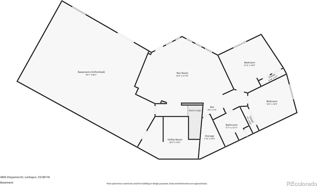 4856 Cheyenne Dr, Larkspur, CO 80118 - room layout