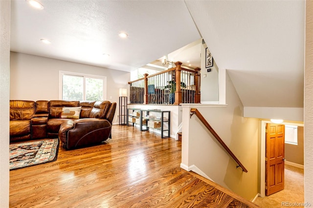 9846 Spring Hill Ln, Highlands Ranch, CO 80129 - living room with light wood-style flooring and recessed lighting
