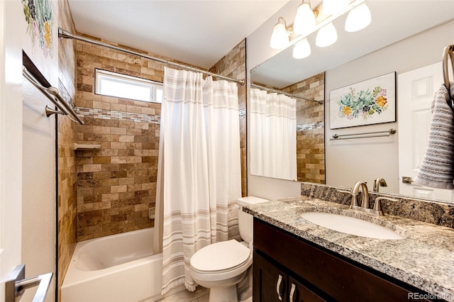 9846 Spring Hill Ln, Highlands Ranch, CO 80129 - bathroom with vanity and shower / bathtub combination with curtain