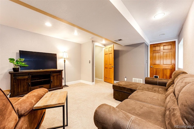 9846 Spring Hill Ln, Highlands Ranch, CO 80129 - living area with light colored carpet and recessed lighting