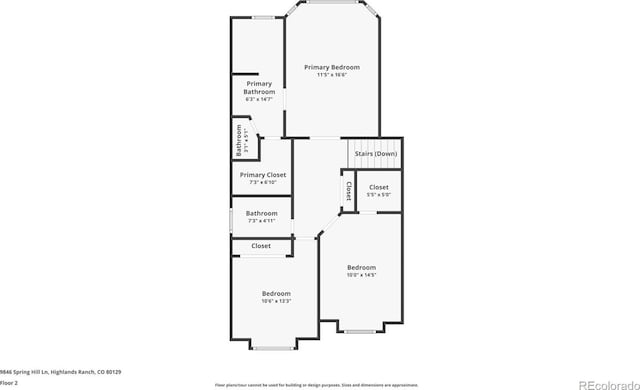 9846 Spring Hill Ln, Highlands Ranch, CO 80129 - view of floor plan / room layout