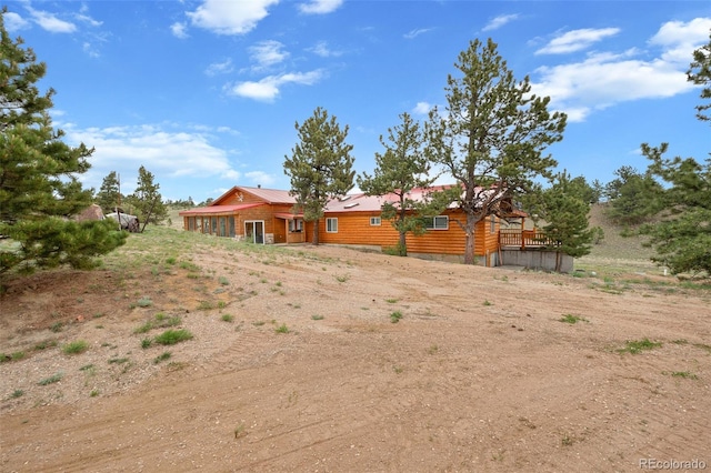 780 Oak St, Hartsel, CO 80449 - rear view of property with a metal roof