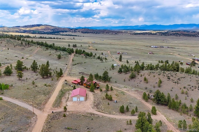 780 Oak St, Hartsel, CO 80449 - aerial view of sparsely populated area featuring a mountainous background