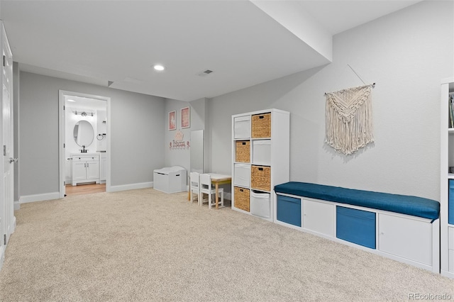 2763 Dharma Ave, Broomfield, CO 80020 - game room featuring carpet flooring and recessed lighting