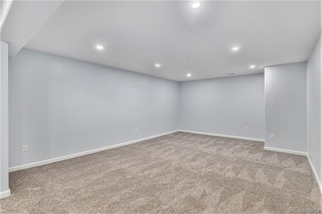 1963 Hogan Ct, Castle Rock, CO 80109 - unfurnished room featuring carpet, recessed lighting, and baseboards