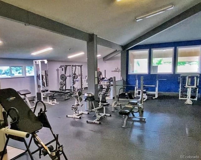 view of workout area