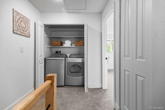 5667 S Lowell Blvd, Littleton, CO 80123 - laundry room featuring carpet flooring and independent washer and dryer