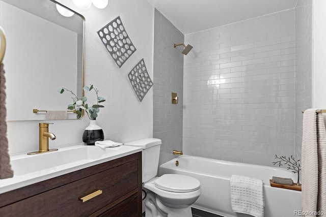 5667 S Lowell Blvd, Littleton, CO 80123 - full bath featuring toilet, vanity, and shower / bathtub combination