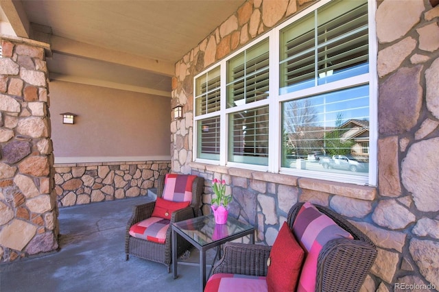 view of patio / terrace featuring a porch