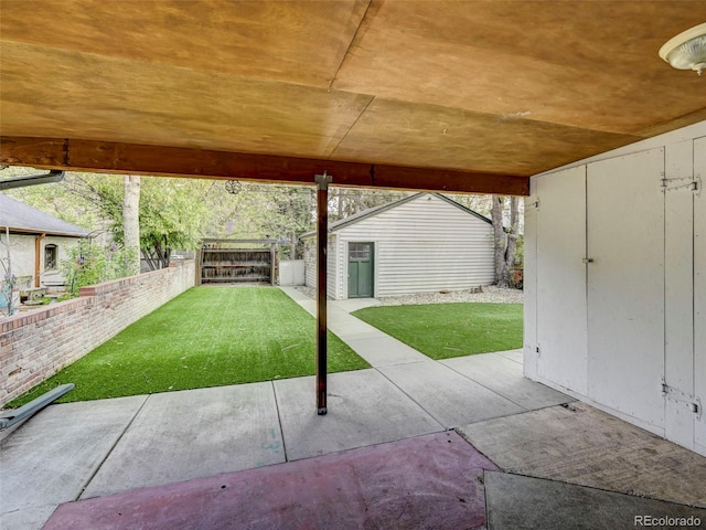 458 S Downing St, Denver, CO 80209 - view of patio featuring an outbuilding