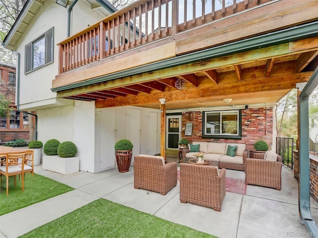 458 S Downing St, Denver, CO 80209 - view of patio / terrace with an outdoor living space