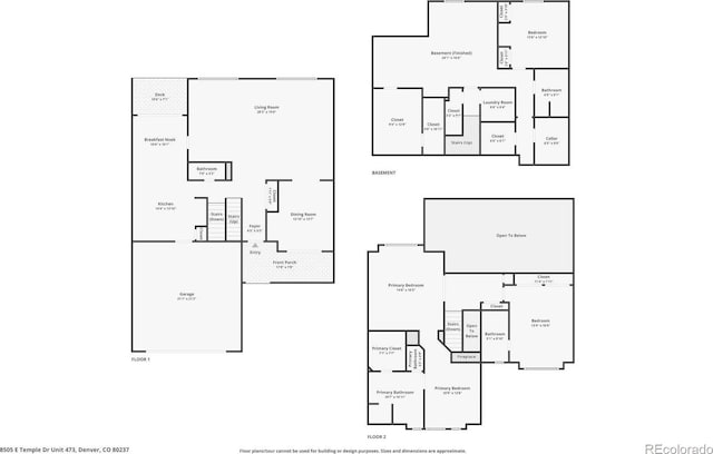 8505 E Temple Dr Unit 473, Denver, CO 80237 - view of floor plan / room layout