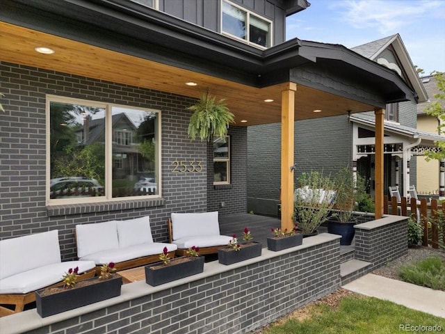 2533 N Emerson St, Denver, CO 80205 - view of patio with outdoor lounge area