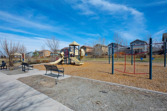 view of communal playground