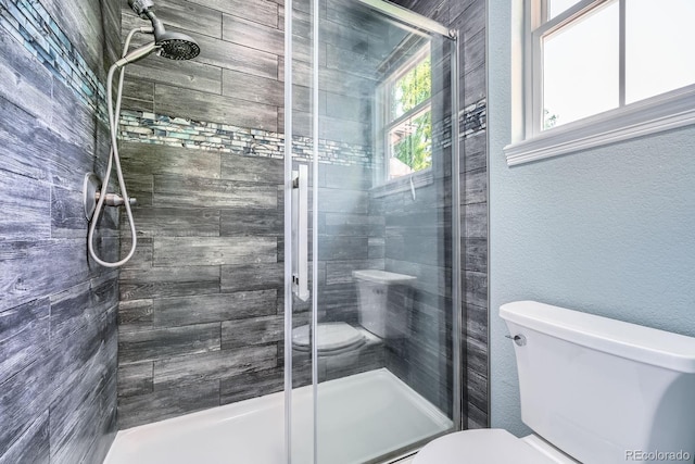 11839 E Fair Ave, Greenwood Village, CO 80111 - full bath with a stall shower and a textured wall