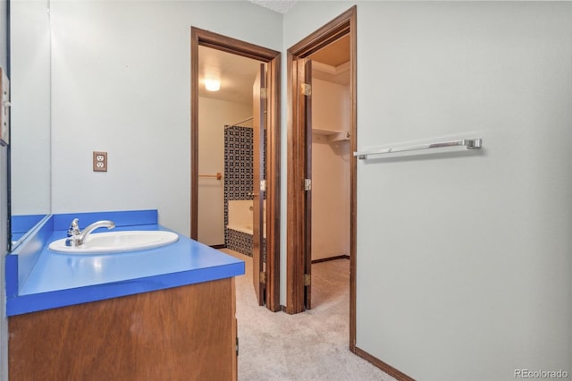 bathroom with vanity