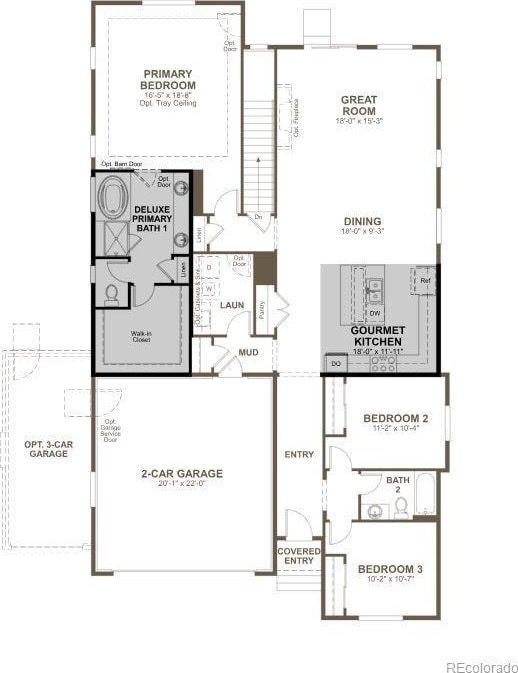 25283 E Warren Pl, Aurora, CO 80018 - floor plan / room layout