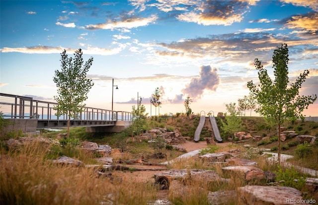 21176 E 62nd Dr, Aurora, CO 80019 - view of yard at dusk