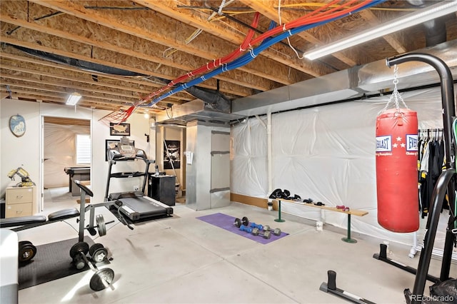 view of workout room