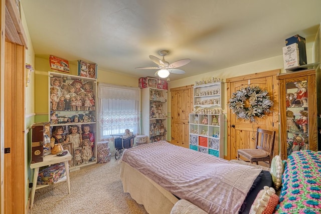 8126 Buck Run, Salida, CO 81201 - carpeted bedroom with ceiling fan