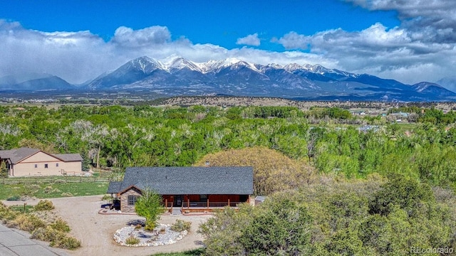 8126 Buck Run, Salida, CO 81201 - view of mountain backdrop featuring a forest