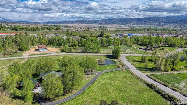 8126 Buck Run, Salida, CO 81201 - aerial view of property and surrounding area with mountains