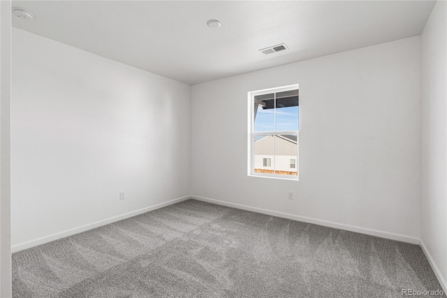 view of carpeted empty room