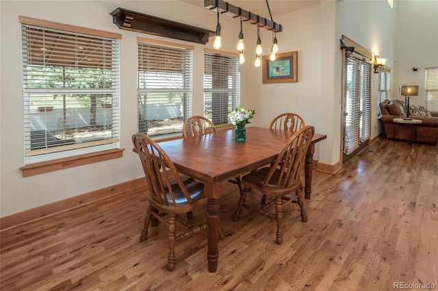 1715 Wales Dr, Berthoud, CO 80513 - dining space with light wood-style floors and healthy amount of natural light