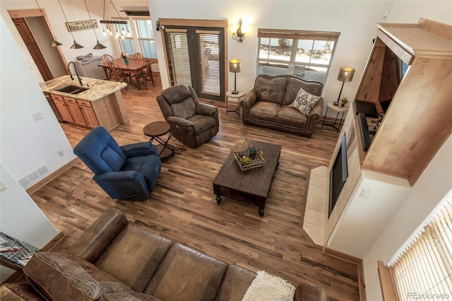 1715 Wales Dr, Berthoud, CO 80513 - living room with light wood finished floors and plenty of natural light