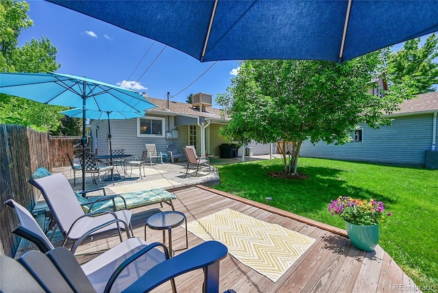 3313 S Dexter St, Denver, CO 80222 - view of patio / terrace with a wooden deck
