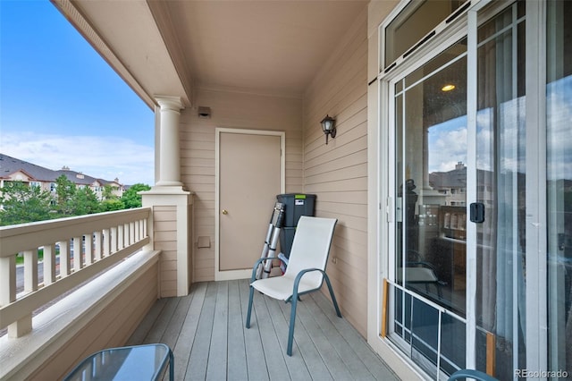 view of balcony