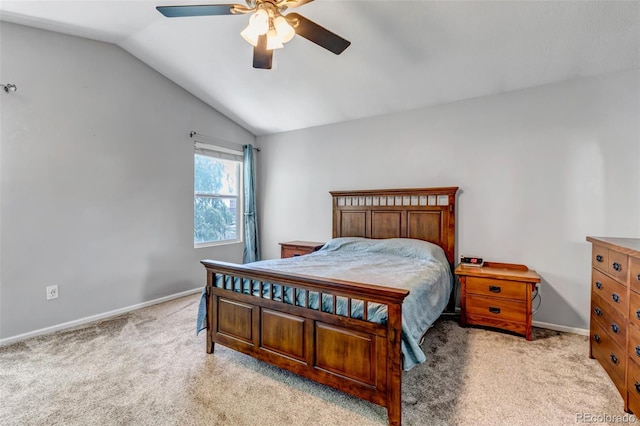 16352 E 104th Way, Commerce City, CO 80022 - carpeted bedroom with vaulted ceiling and ceiling fan