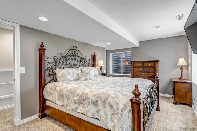 16352 E 104th Way, Commerce City, CO 80022 - bedroom featuring light carpet and recessed lighting