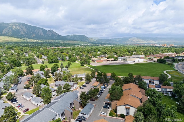 850 W Moorhead Cir Unit 3L, Boulder, CO 80305 - aerial view of residential area with a mountain backdrop