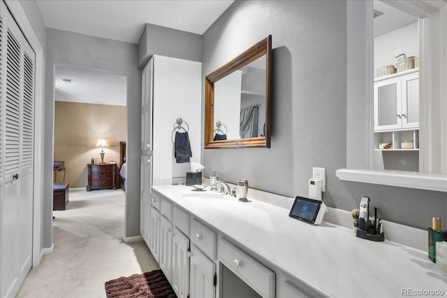 bathroom with vanity