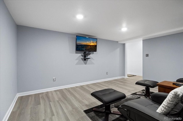 interior space featuring light hardwood / wood-style floors