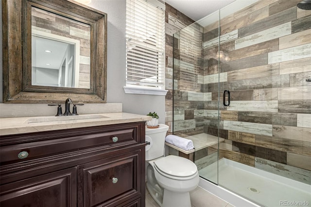 8410 S Oak St, Littleton, CO 80127 - bathroom with a shower stall and vanity