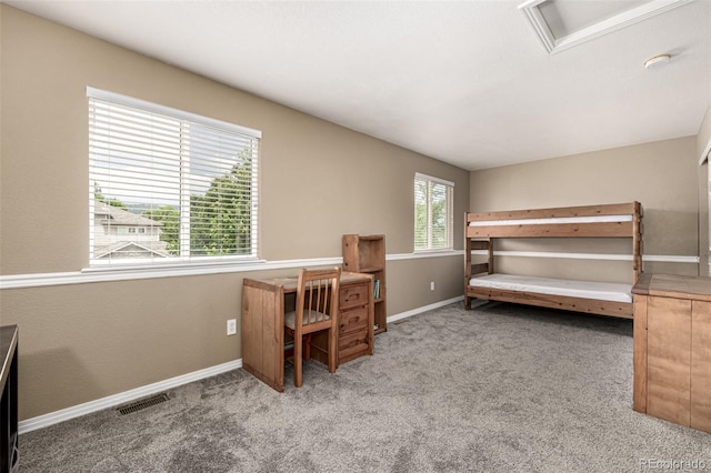 8410 S Oak St, Littleton, CO 80127 - carpeted bedroom featuring attic access and baseboards