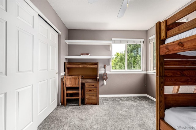8410 S Oak St, Littleton, CO 80127 - carpeted bedroom featuring a ceiling fan and a closet
