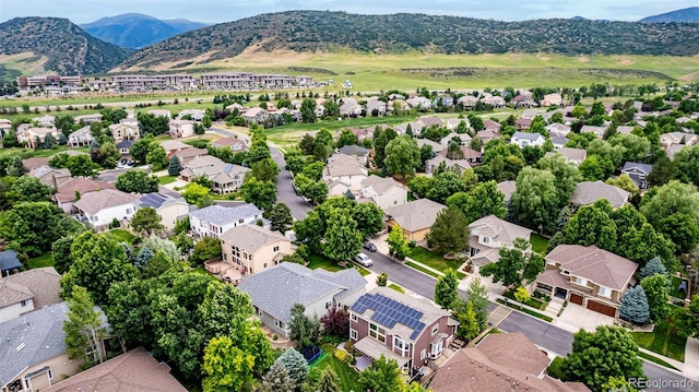 8410 S Oak St, Littleton, CO 80127 - aerial perspective of suburban area with a mountain backdrop