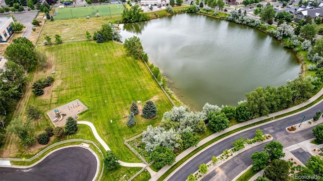 8410 S Oak St, Littleton, CO 80127 - aerial overview of property's location featuring a large body of water