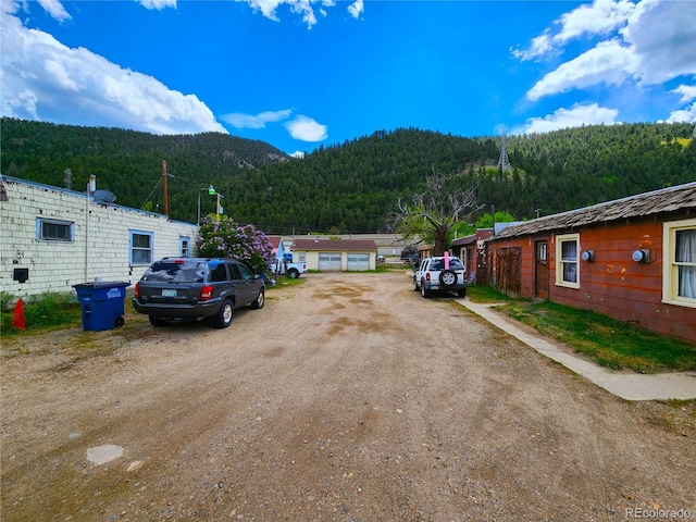 view of street featuring a mountain view