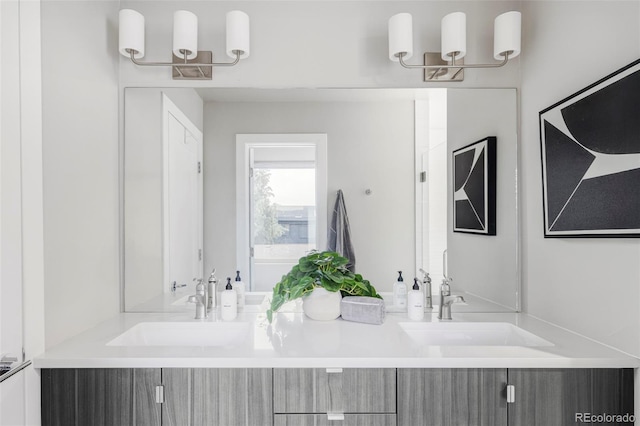 2435 S High St, Denver, CO 80210 - bathroom featuring double vanity