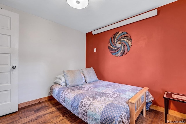500 Fourth St, Fairplay, CO 80440 - bedroom featuring wood finished floors and baseboards