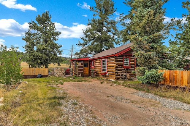 500 Fourth St, Fairplay, CO 80440 - view of front facade with log exterior