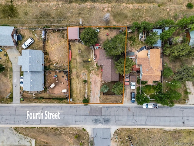 500 Fourth St, Fairplay, CO 80440 - aerial view of property's location with property parcel outlined