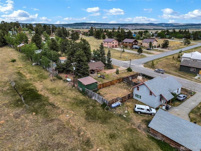 500 Fourth St, Fairplay, CO 80440 - aerial perspective of suburban area featuring a mountain backdrop